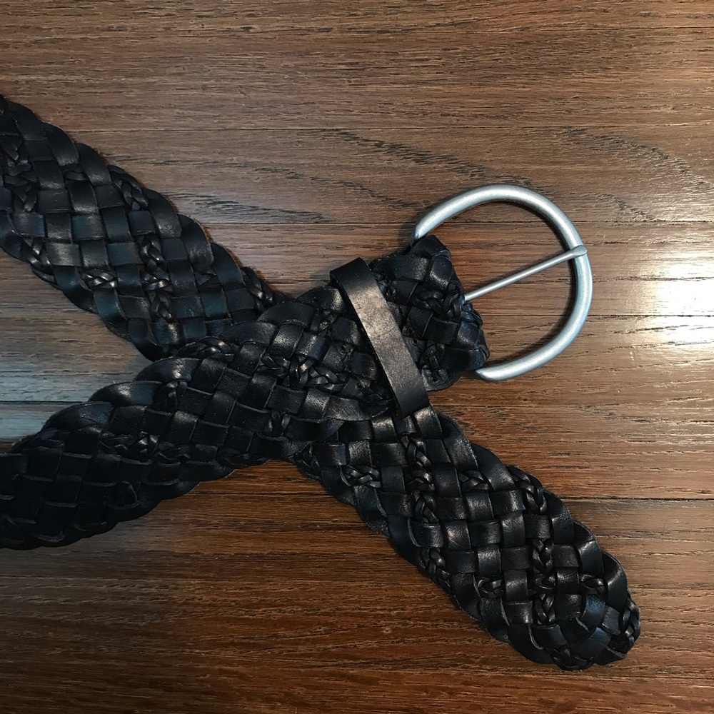 LOFT Braided Black Belt XL